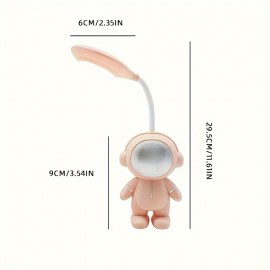 USB Astronaut Small Desk Lamp Student Desk Eye Protection LED Bedside Bed Night Light Multi-colored