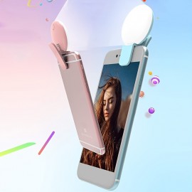 Selfie Ring Light,Portable Clip-on Selfie Fill Light,Battery Operated LED Fill Light For Mobile Phone