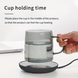 1pc Automatic Insulation Coaster, Coffee Cup Insulation Coaster, For Heating And Heating Coffee, Beverages, Milk, Tea And Hot Chocolate, Safe And Reliable, Smart Heating Coaster Coffee Cup Insulation Cup Automatic Insulation Heating Coaster