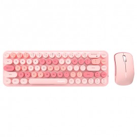 MOFII Keyboard And Mouse Sets With Excellent Color Matching Wireless Keyboard And Mouse Sets,Reliable 2.4 GHz Connectivity For PC,Laptop,Smart TV And More (Milk Tea Color) Gift For Birthday/Valentines/Halloween/Easter/Boy/Girlfriends