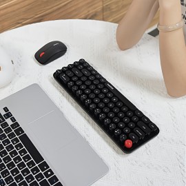 MOFII Keyboard And Mouse Sets With Excellent Color Matching Wireless Keyboard And Mouse Sets,Reliable 2.4 GHz Connectivity For PC,Laptop,Smart TV And More (Milk Tea Color) Gift For Birthday/Valentines/Halloween/Easter/Boy/Girlfriends