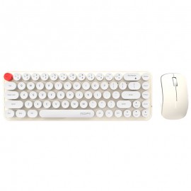 MOFII Keyboard And Mouse Sets With Excellent Color Matching Wireless Keyboard And Mouse Sets,Reliable 2.4 GHz Connectivity For PC,Laptop,Smart TV And More (Milk Tea Color) Gift For Birthday/Valentines/Halloween/Easter/Boy/Girlfriends