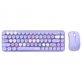 MOFII Keyboard And Mouse Sets With Excellent Color Matching Wireless Keyboard And Mouse Sets,Reliable 2.4 GHz Connectivity For PC,Laptop,Smart TV And More (Milk Tea Color) Gift For Birthday/Valentines/Halloween/Easter/Boy/Girlfriends