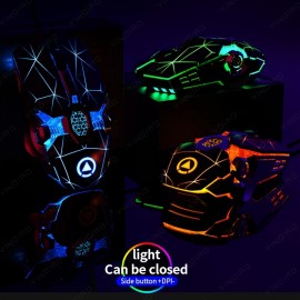 Silent & Stylish Gaming Mouse With Macro & Breathing Lights LED - Perfect For PC & Laptop Gamers!