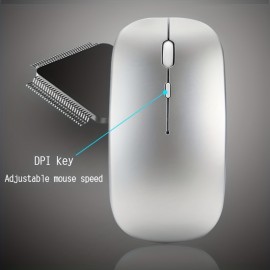 Rechargeable Wireless Mouse Mute Computer Silent Mouse Mini USB Ergonomic Mouse 2.4Ghz For Laptop Desktop Computer Gift For Birthday/Easter/Boy/Girlfriend