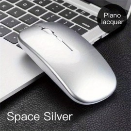 Rechargeable Wireless Mouse Mute Computer Silent Mouse Mini USB Ergonomic Mouse 2.4Ghz For Laptop Desktop Computer Gift For Birthday/Easter/Boy/Girlfriend