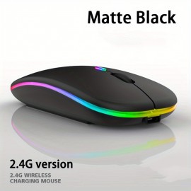 Rechargeable Wireless Mouse With 2.4GHz USB RGB 1600DPI Mouse For Computer Laptop Tablet PC Macbook Gaming Mouse Gamer