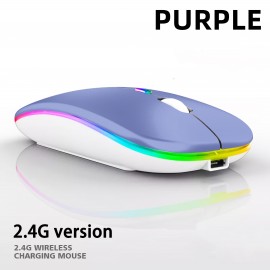 Rechargeable Wireless Mouse With 2.4GHz USB RGB 1600DPI Mouse For Computer Laptop Tablet PC Macbook Gaming Mouse Gamer