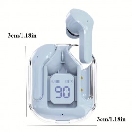 Air31 Wireless Sports Game Low-Latency Wireless Headset Color Transparent Warehouse Wireless Headset Noise TWS MINI Wireless Earphone Gaming Headset With Noise Reduction Microphone Headphones