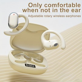 Ear-mounted Headphones Wireless Non-ear Movement Running Headset New Open-type Ultra-long Standby Game E-sports Headset Lovers Equipped With A Large Capacity Smart Digital Display Charging Cabin