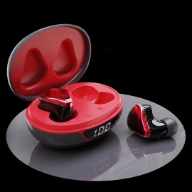 TWS In-Ear Stereo Headphones: LED Display, 590.55inch Auto Pairing, Active Noise Reduction, IPX6 Waterproof & Dustproof, Volume Control, Voice Answer & Summon Siri - Wireless Charging Case Included!